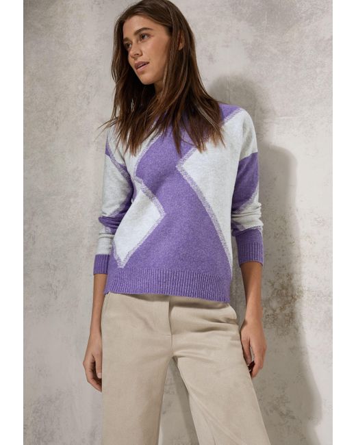 Cecil Purple Strickpullover