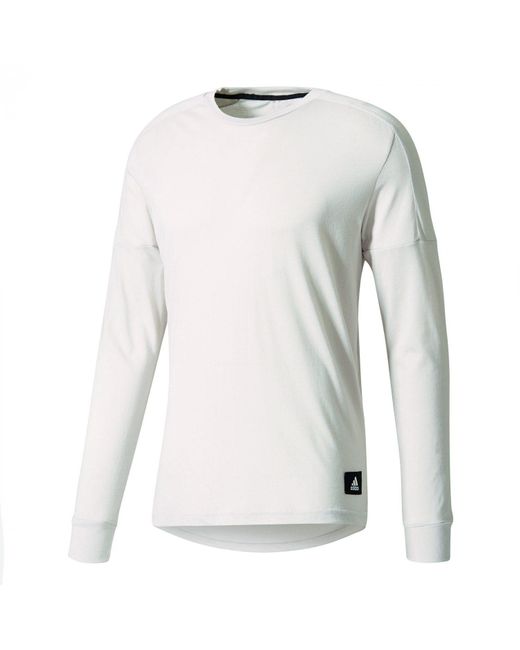 Adidas ID LONGSLEEVE Funktions- Langarmshirt creme-weiß in Gray für Herren