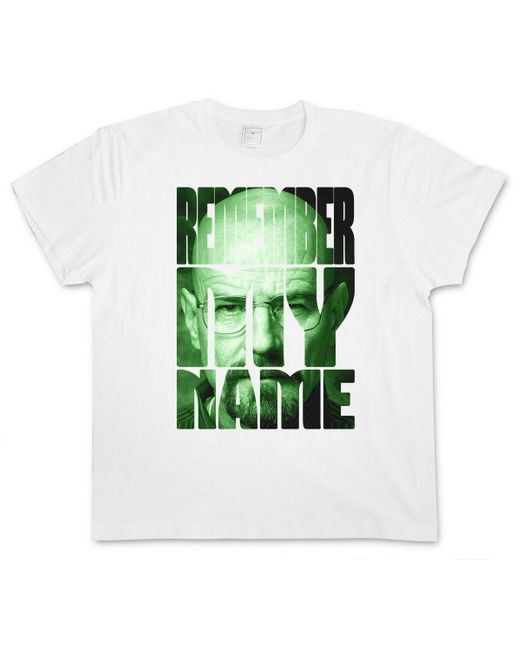 Urban Backwoods Print- Remember My Name T-Shirt Walter Breaking White Ehrmantraut Bad in Green für Herren