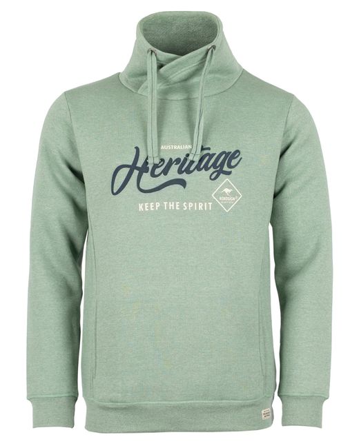 ROADSIGN australia Sweatshirt Aussie Heritage in Green für Herren