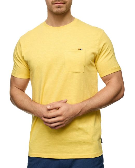 INDICODE Rundhalsshirt INAndorra in Yellow für Herren