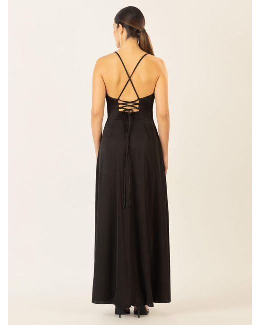 Apart Black Abendkleid mit Wickeleffekt