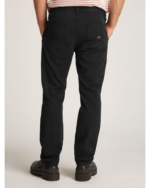 Tommy Hilfiger Chinohose TJM RYAN CHINO mit Logostickerei in Black für Herren