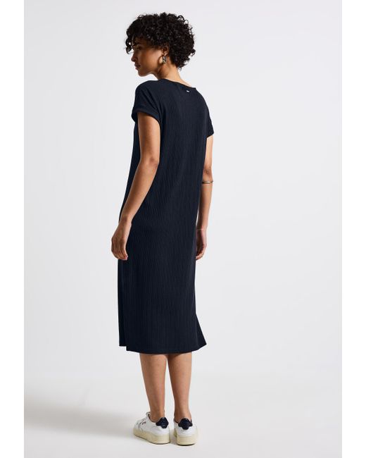 Street One Blue Midikleid mit Rundhalsausschnitt