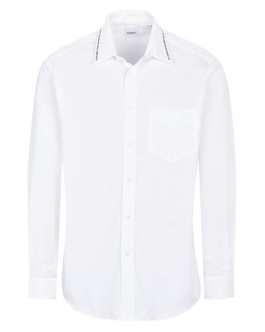 Burberry Langarmhemd Hemd in White für Herren