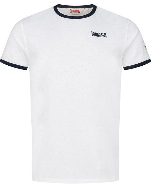 Lonsdale Trelill T-Shirt Normale Passform in White für Herren