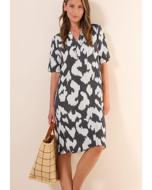 Cecil Gray Midikleid mit grafischem Muster