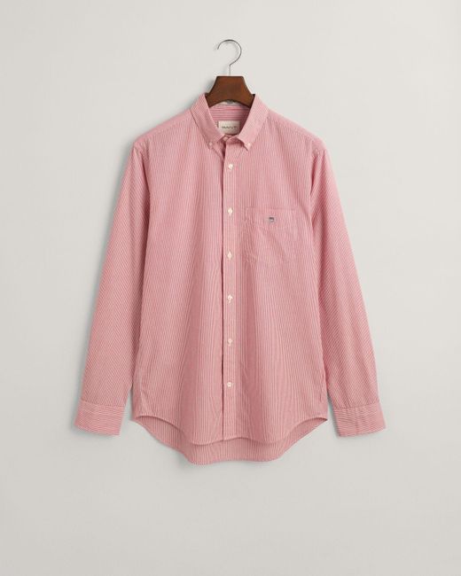 Gant Langarmhemd in Pink für Herren