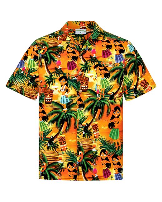 Hawaiihemdshop.de Hawaiihemd Hawaiihemdshop Hawaii Hemd in Orange für  Herren | Lyst DE