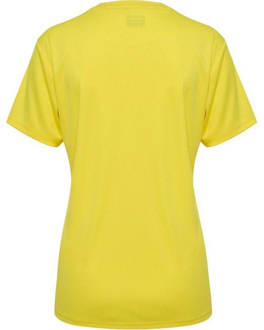 Hummel Yellow T-Shirt Hmlessential Jersey /S Woman