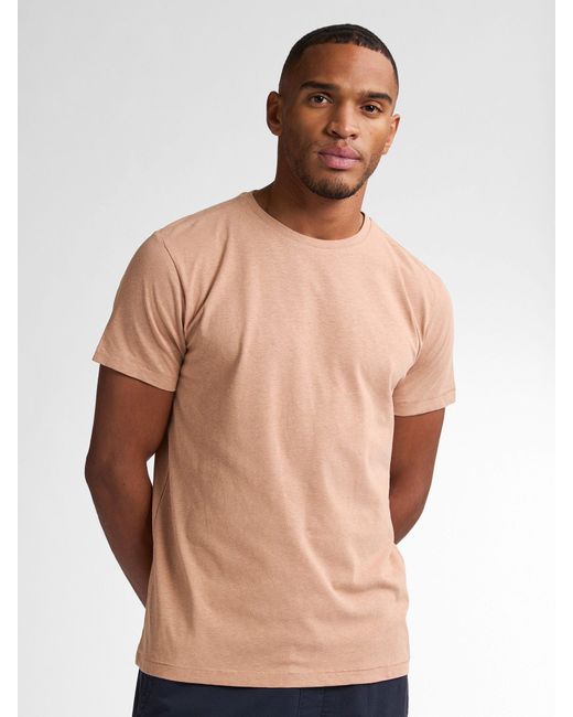 Petrol Industries Unifarbenes T-Shirt Waveviewcrest in Natural für Herren