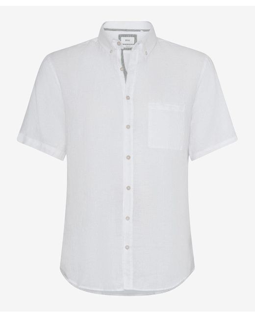 Brax Blusenshirt Style Dan U in White für Herren