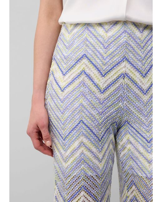 S.oliver Gray Stoffhose Wide-Leg-Hose aus Strickjersey mit Futtershorts und Elastikbund
