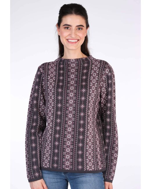 Sorgenfri Sylt Purple Strickpullover Dorit stripe
