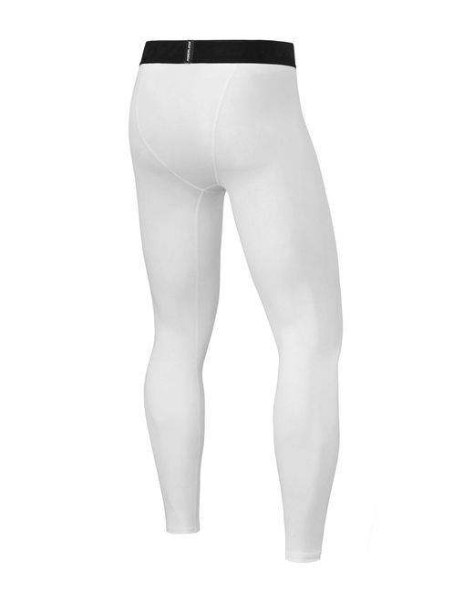 TCA Funktionsleggings Kompressionshose Lang in White für Herren