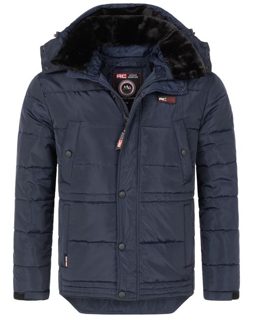 Rock Creek Winterjacke Jacke mit Kunstfellkragen H-393 in Blue für Herren