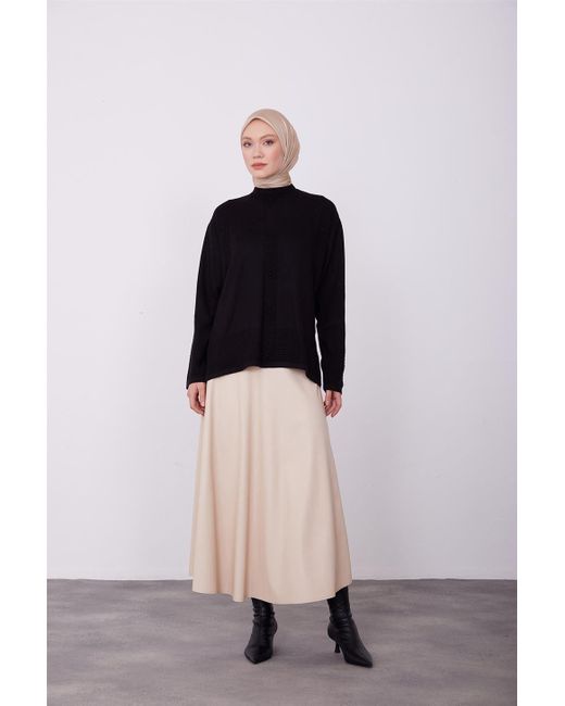 Armine Black Langarmbluse Armine Pullover – Moderne und elegante Hijab-Mode