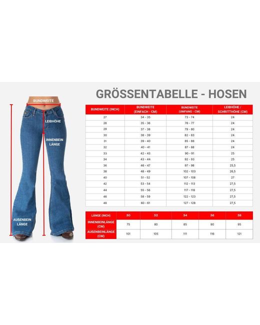 Comycom Schlaghose Batik orange weiss