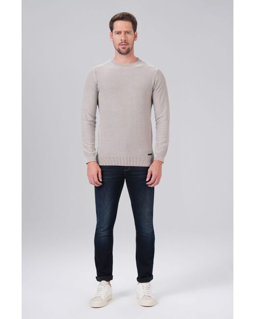 Miracle of Denim Strickpullover Pullover Men in Gray für Herren