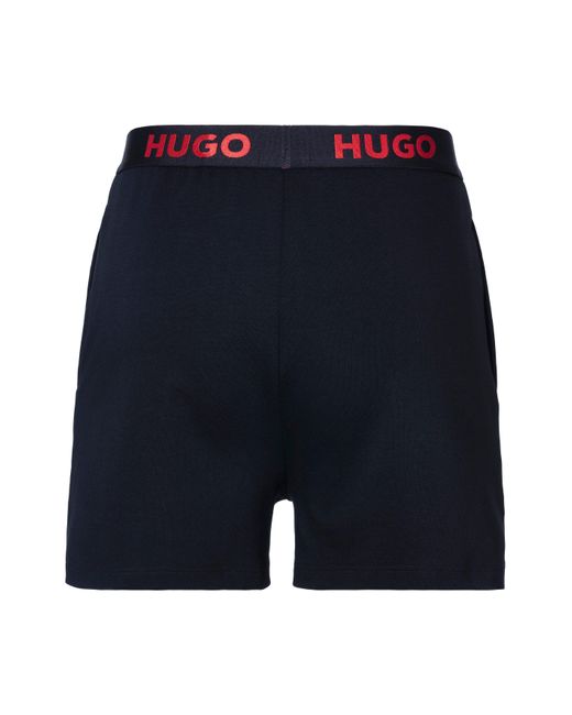 HUGO Blue Pyjamahose SPORTY LOGO_SHORTS mit elastischem Bund