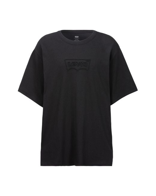 Levi's Levi's® Plus T-Shirt SS RELAXED FIT TEE mit -in-Ton Logo Applikation in Black für Herren