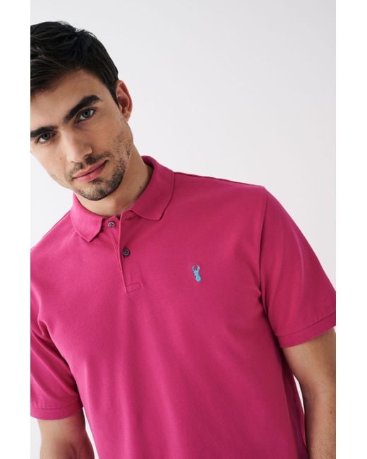 Next Poloshirt Piqué-Poloshirt (1-tlg) in Pink für Herren | Lyst DE
