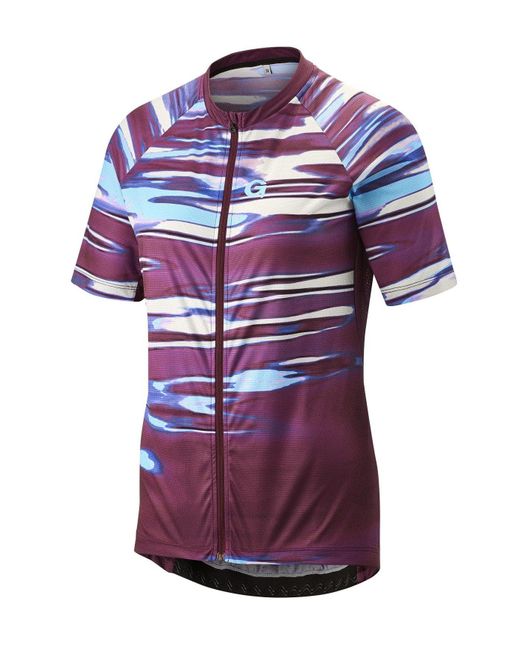 RennerXXL Red Outdoorbluse Gonso Rad-Trikot durchgehender Reißververschluss Übergrößen Reflektierende Designelemente