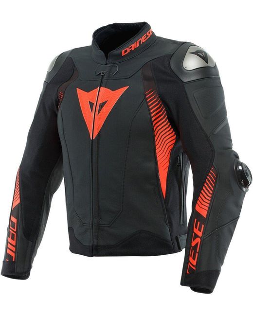 DAINESE Motorradjacke Super Speed 4 Motorrad Lederjacke Atmungsaktiv thermisch protektoren in Gray für Herren