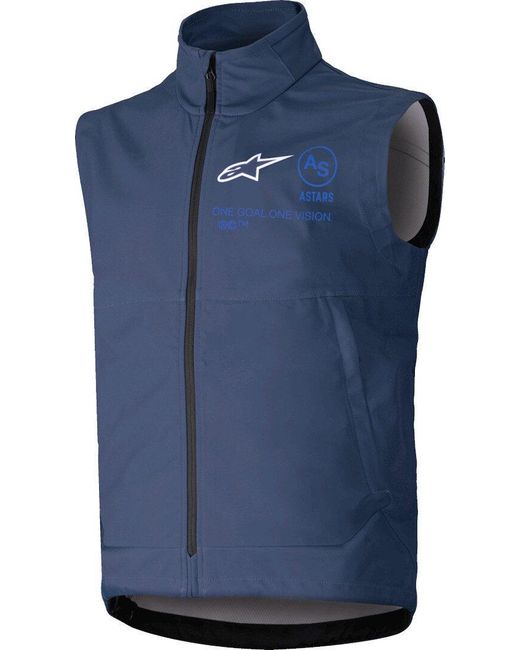 Alpinestars Motorradjacke Techstar Softshell Motocross Weste winddicht in Blue für Herren
