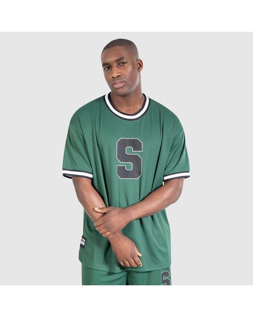 Smilodox T-Shirt Triple Thrive Oversize in Green für Herren