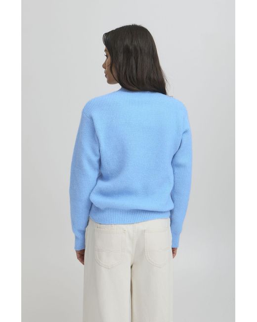 Ball Blue Sweatshirt BASTACY PULLOVER gemütlicher Strickpullover