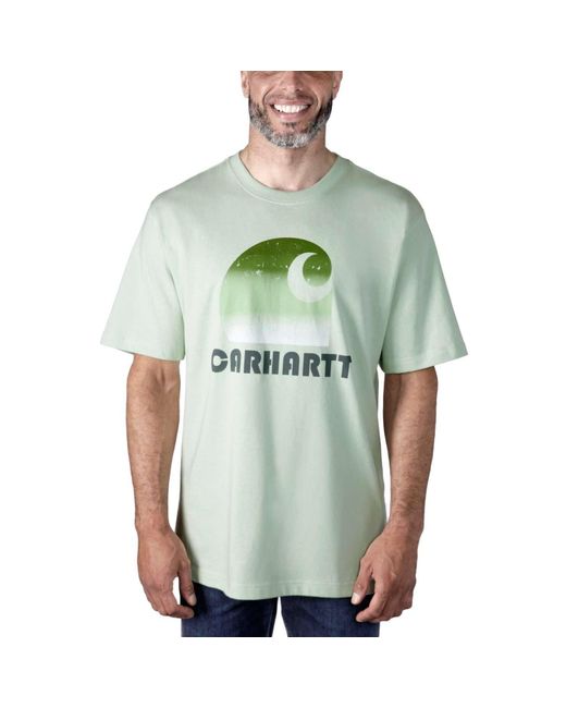 Carhartt T-Shirt Heavy C Graphic in Green für Herren