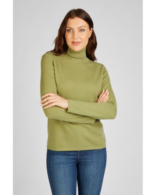 FUNK SINCE 1776 Green Kaschmirpullover Strickpullover aus hochwertiger reiner Kaschmirqualität