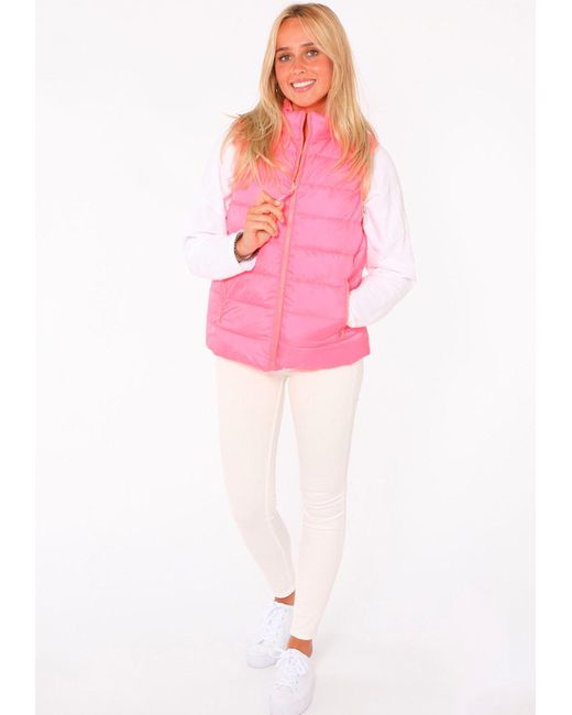 Zwillingsherz Pink Wendeweste "" "Colorful", beidseitig tragbar mit Stehkragen