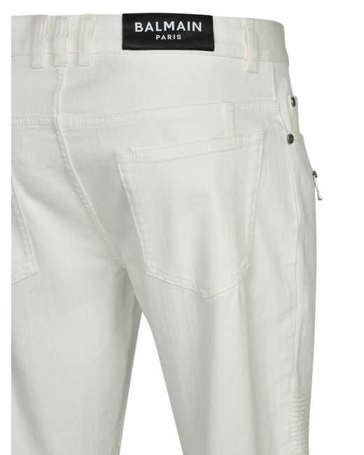 Balmain Slim-fit- Jeans in White für Herren