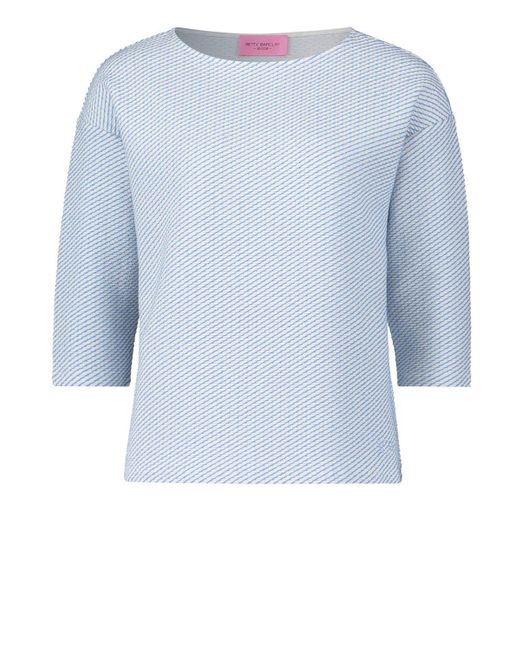 Betty Barclay Blue Sweatshirt Sweat Kurz 3/4 Arm