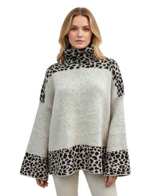 Worldclassca Gray Longpullover Oversize Strickpulllover)