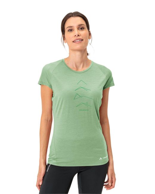 Vaude Women's Tekoa Wool T-Shirt (1-tlg) Green Shape