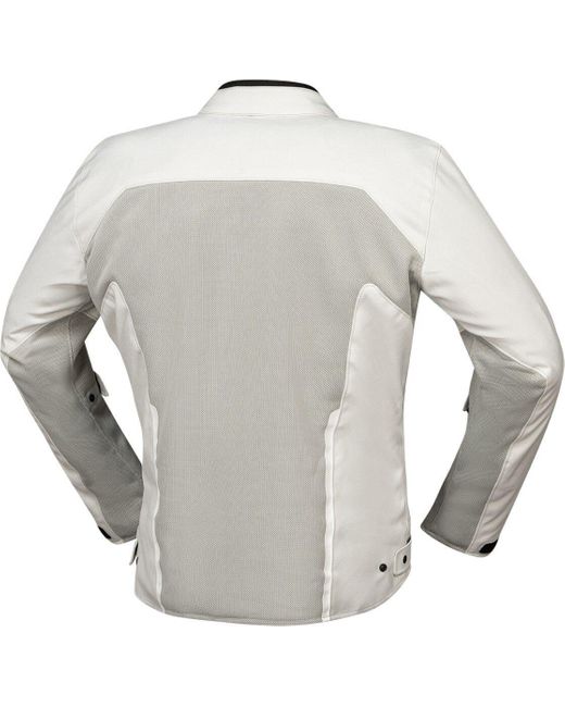 IXS Motorradjacke Oxy-Air Mesh Motorrad Textiljacke Atmungsaktiv protektoren in Gray für Herren