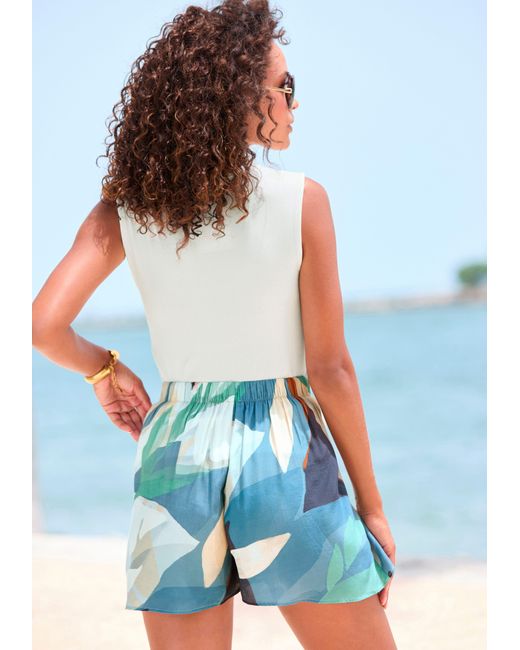 Lascana White Ripptanktop mit Karree-Ausschnitt, elastisches top, Basic, elegant