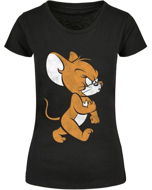 Merchcode Ladies Tom & Jerry Angry Mouse T-Shirt in Natur | Lyst DE