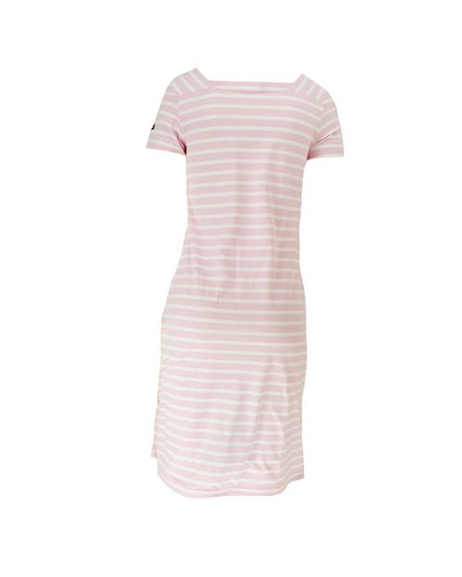 Saint James Pink Shirtkleid 5527 Kleid mit Streifen und eckigem Ausschnitt Tolede II