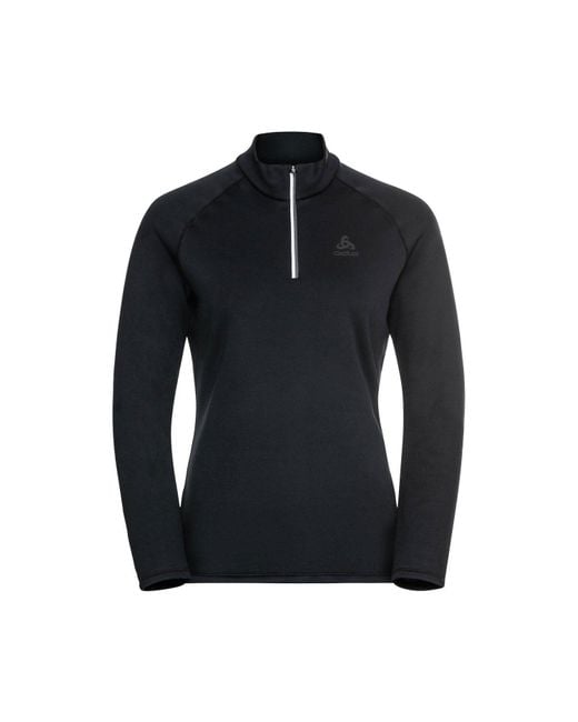 Odlo Fleecepullover Midlayer 1/2 Zip Besso in Black für Herren