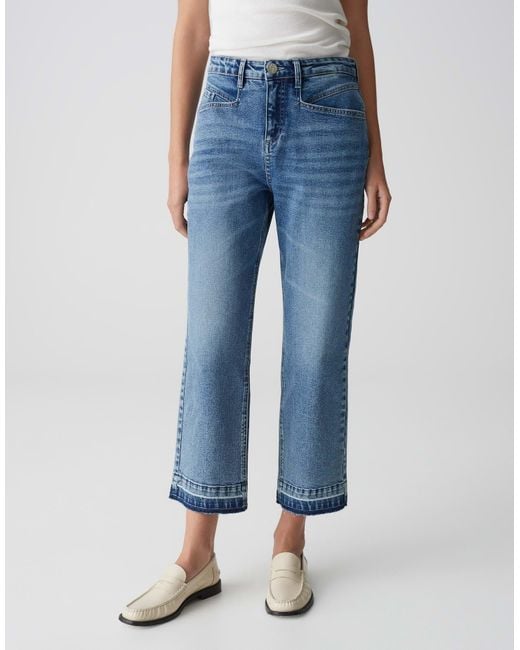 Opus Blue Boyfriend-Jeans LANI DYNAMIC Mid Rise aus Spanish Cotton Mix