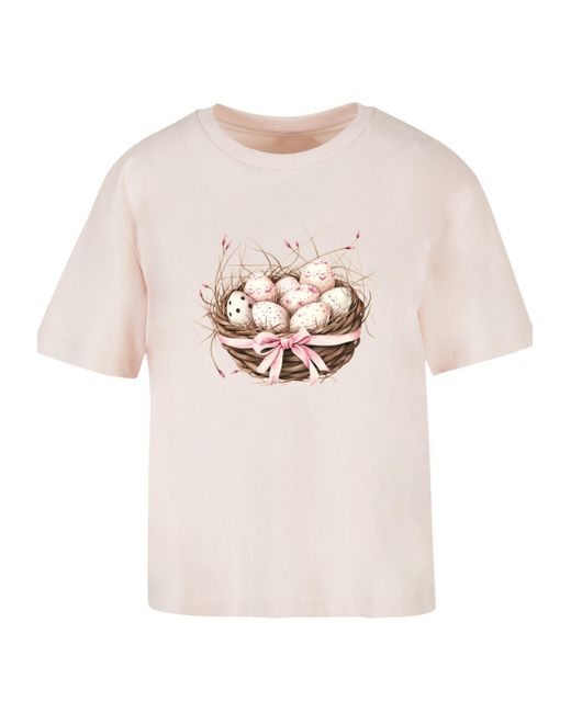 F4NT4STIC Multicolor Shirt Osterei Nest Korb Dekor Premium Qualität