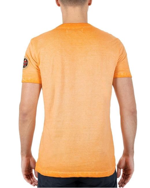 Geo Norway T- Casual Kurzarm Shirt bajoasis Men (1-tlg) im Used Look in Orange für Herren