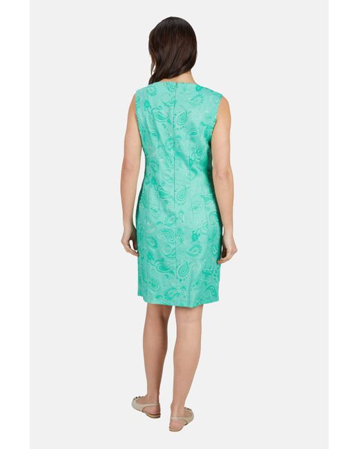 White Label Green Etuikleid aus Leinen