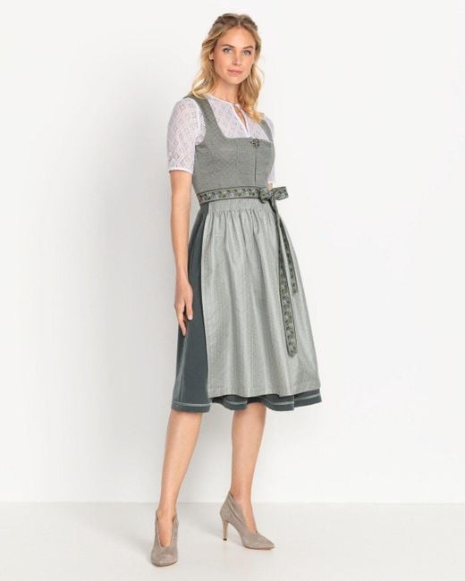 COUNTRY LINE Gray Midi-Dirndl