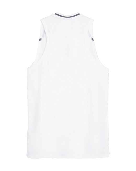 PUMA White T-Shirt Hoops Team Game Trikot Polyester