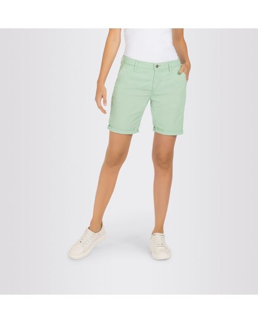M·a·c Green Chinoshorts Chino- Krempelbare Shorts